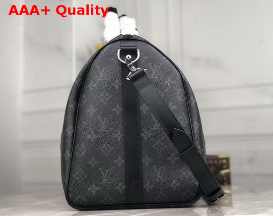 Louis Vuitton Keepall Bandouliere 45 in Monogram Eclipse Canvas M40569 Replica