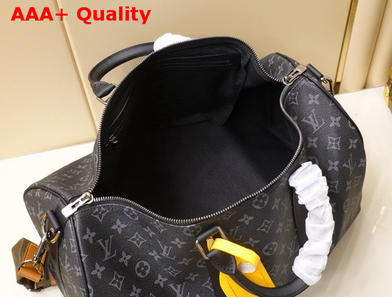 Louis Vuitton Keepall Bandouliere 45 in Monogram Eclipse Canvas Replica