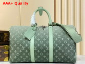 Louis Vuitton Keepall Bandouliere 45 in Monogram Gradient Coated Canvas Khaki Green M11718 Replica