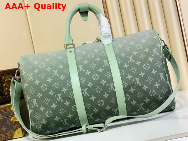 Louis Vuitton Keepall Bandouliere 45 in Monogram Gradient Coated Canvas Khaki Green M11718 Replica