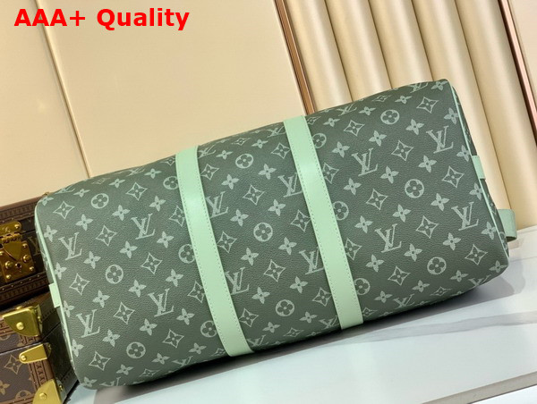 Louis Vuitton Keepall Bandouliere 45 in Monogram Gradient Coated Canvas Khaki Green M11718 Replica