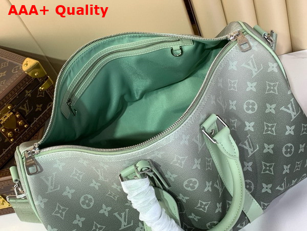 Louis Vuitton Keepall Bandouliere 45 in Monogram Gradient Coated Canvas Khaki Green M11718 Replica