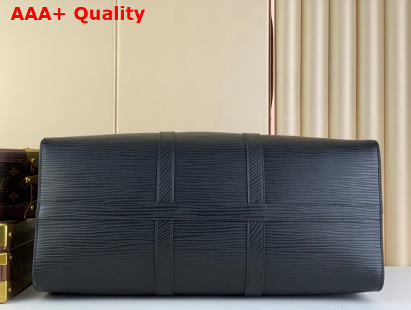 Louis Vuitton Keepall Bandouliere 50 Bag in Black Epi XL Grained Leather Replica