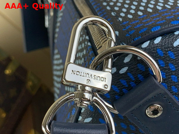 Louis Vuitton Keepall Bandouliere 50 Bag in Blue Damier Heritage Coated Canvas N40861 Replica