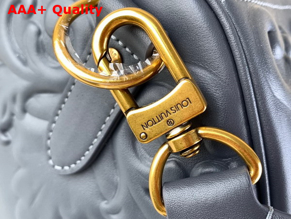 Louis Vuitton Keepall Bandouliere 50 Bag in Dark Shadow Gray Calf Leather Replica