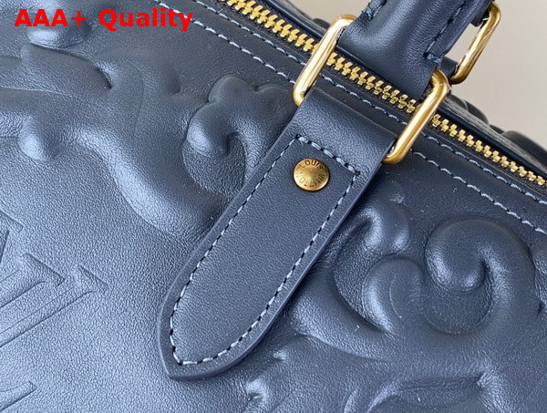 Louis Vuitton Keepall Bandouliere 50 Bag in Dark Shadow Gray Calf Leather Replica