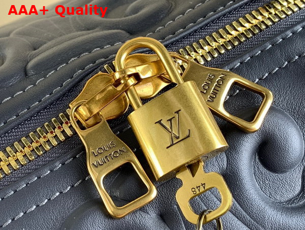 Louis Vuitton Keepall Bandouliere 50 Bag in Dark Shadow Gray Calf Leather Replica