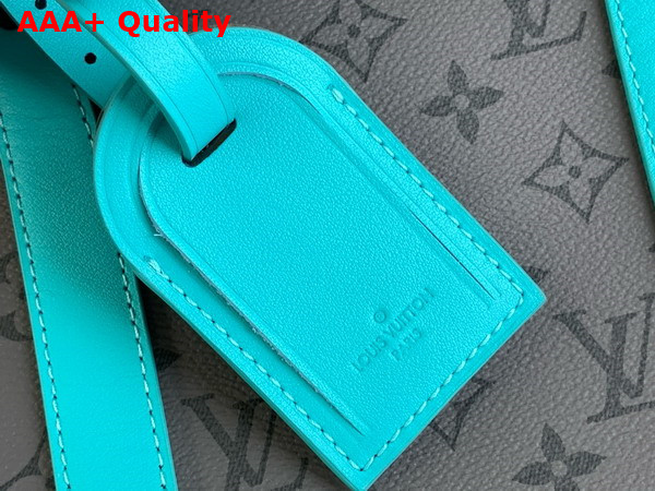 Louis Vuitton Keepall Bandouliere 50 Bag in Monogram Eclipse Reverse Coated Canvas Replica