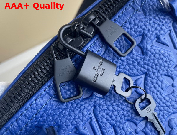 Louis Vuitton Keepall Bandouliere 50 Bag in Racing Blue Embossed Taurillon Monogram Cowhide Leather M23141 Replica