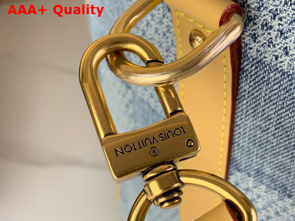 Louis Vuitton Keepall Bandouliere 50 Blue Damier Denim 3D Cotton Canvas N40739 Replica