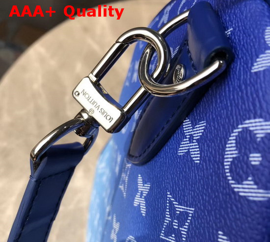 Louis Vuitton Keepall Bandouliere 50 Blue Monogram Canvas Replica