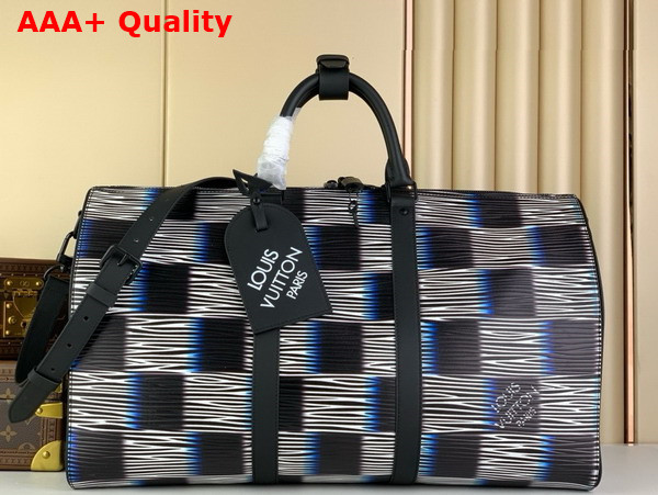 Louis Vuitton Keepall Bandouliere 50 Blue Moon Damier Rush Epi XL Leather M23771 Replica