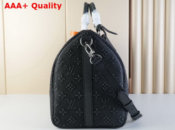 Louis Vuitton Keepall Bandouliere 50 Charcoal Cowhide Leather Replica