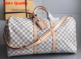 Louis Vuitton Keepall Bandouliere 50 Damier Azur Canvas Replica