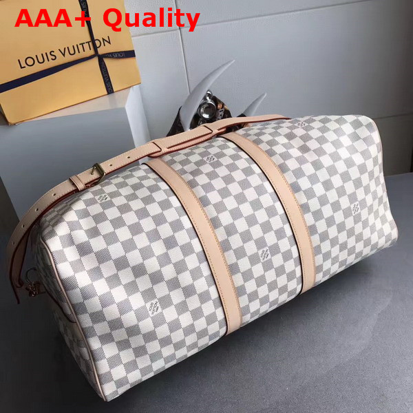 Louis Vuitton Keepall Bandouliere 50 Damier Azur Canvas Replica