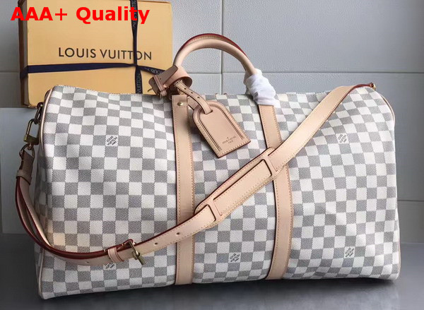 Louis Vuitton Keepall Bandouliere 50 Damier Azur Canvas Replica