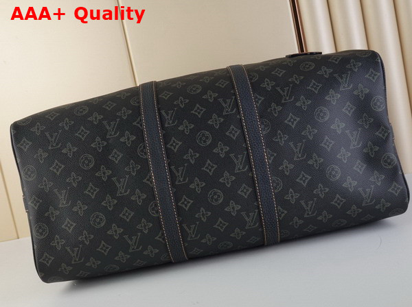 Louis Vuitton Keepall Bandouliere 50 Dark Green Monogram Coated Canvas M46334 Replica