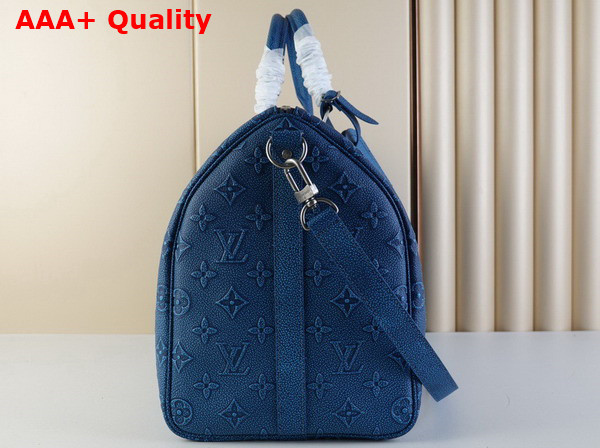 Louis Vuitton Keepall Bandouliere 50 Denim Cowhide Leather M21375 Replica