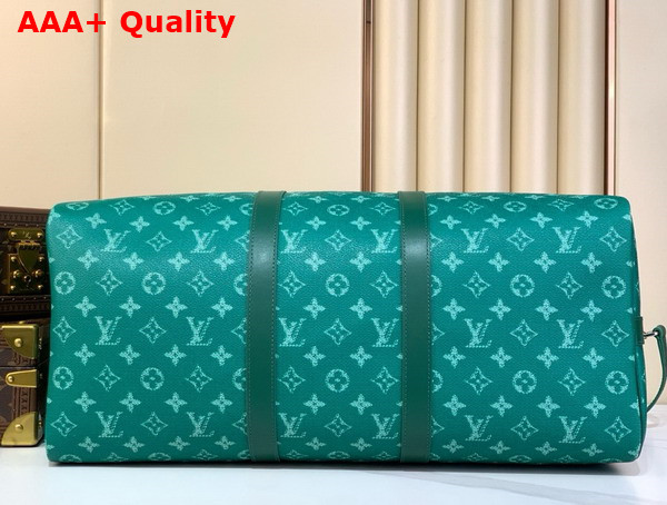 Louis Vuitton Keepall Bandouliere 50 Green Monogram Heritage Coated Canvas M12687 Replica