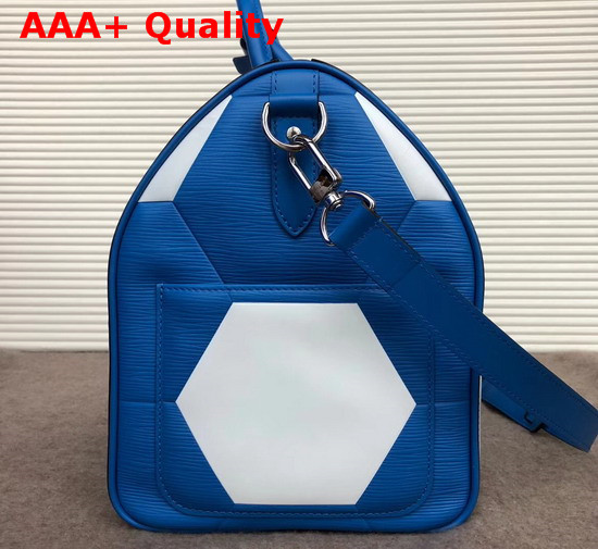 Louis Vuitton Keepall Bandouliere 50 LV 2018 FIFA World Cup Edition Blue Replica