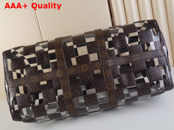 Louis Vuitton Keepall Bandouliere 50 Monogram Chess Coated Canvas and PVC M20864 Replica