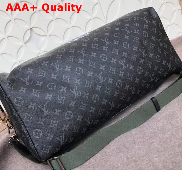 Louis Vuitton Keepall Bandouliere 50 Monogram Eclipse Coated Canvas Replica