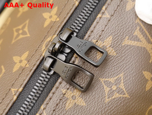 Louis Vuitton Keepall Bandouliere 50 Monogram Macassar Canvas and Florescent Yellow Leather Trim M45866 Replica