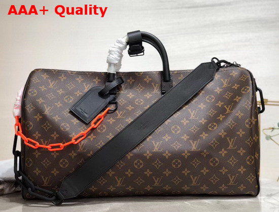 Louis Vuitton Keepall Bandouliere 50 Monogram Solar Ray Canvas Virgil Abloh Version M44471 Replica