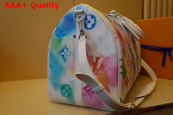 Louis Vuitton Keepall Bandouliere 50 Monogram Watercolor Multico Coated Canvas M45758 Replica