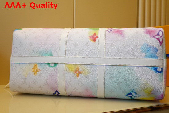 Louis Vuitton Keepall Bandouliere 50 Monogram Watercolor Multico Coated Canvas M45758 Replica