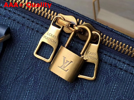 Louis Vuitton Keepall Bandouliere 50 Navy Blue Monogram Denim M44645 Replica