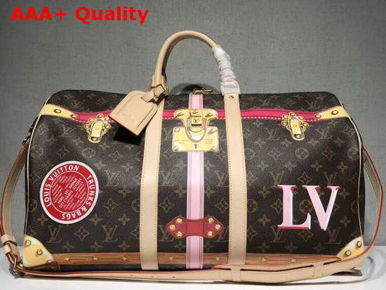 Louis Vuitton Keepall Bandouliere 50 Printed Monogram Canvas Replica