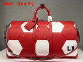 Louis Vuitton Keepall Bandouliere 50 Red Epi Leather for 2018 Fifa World Cup Replica