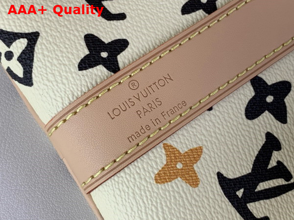 Louis Vuitton Keepall Bandouliere 50 Travel Bag in Vanilla Monogram Craggy Coated Canvas Replica