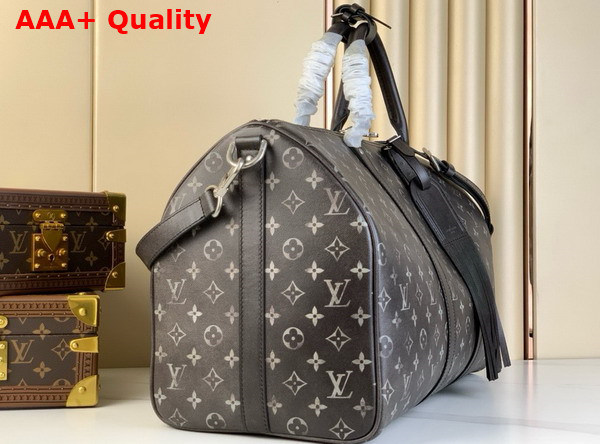 Louis Vuitton Keepall Bandouliere 50 in Black Brushed Monogram Cowhide Leather M11596 Replica