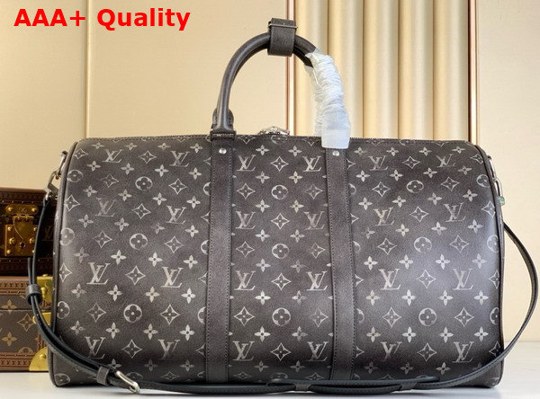 Louis Vuitton Keepall Bandouliere 50 in Black Brushed Monogram Cowhide Leather M11596 Replica