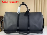 Louis Vuitton Keepall Bandouliere 50 in Black Canvas Replica