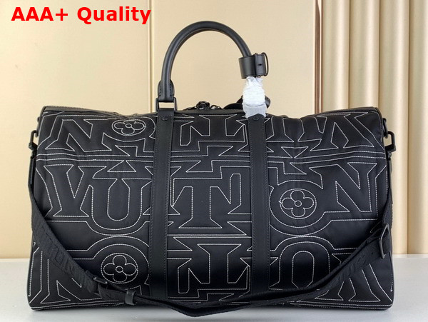 Louis Vuitton Keepall Bandouliere 50 in Black Nylon M21428 Replica