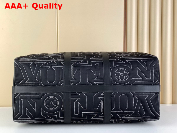 Louis Vuitton Keepall Bandouliere 50 in Black Nylon M21428 Replica