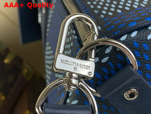 Louis Vuitton Keepall Bandouliere 50 in Blue Damier Heritage Coated Canvas N40861 Replica