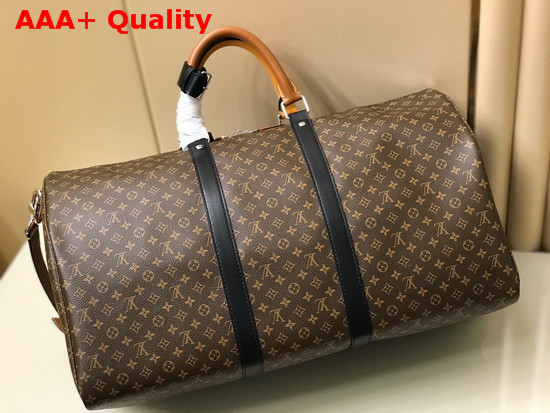 Louis Vuitton Keepall Bandouliere 50 in Monogram Canvas with Virgil Ablohs New Patchwork Replica