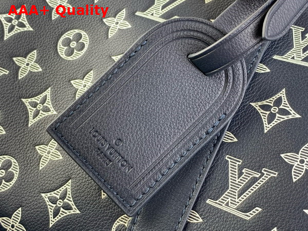 Louis Vuitton Keepall Bandouliere 50 in Navy Blue Monogram Shadow Leather M24953 Replica