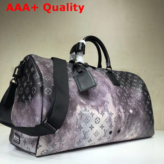 Louis Vuitton Keepall Bandouliere 50 in Printed Monogram Galaxy Canvas M44166 Replica