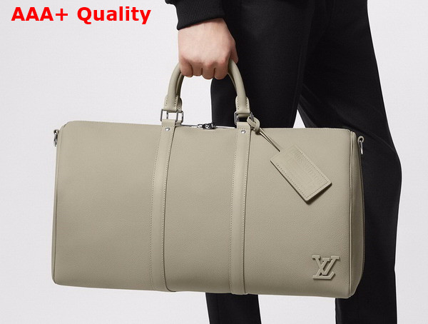 Louis Vuitton Keepall Bandouliere 50 in Sage Cowhide Leather M22609 Replica