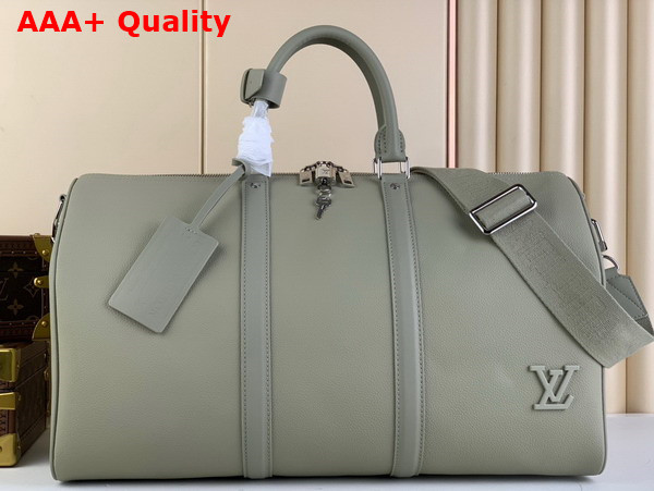 Louis Vuitton Keepall Bandouliere 50 in Sage Cowhide Leather M22609 Replica