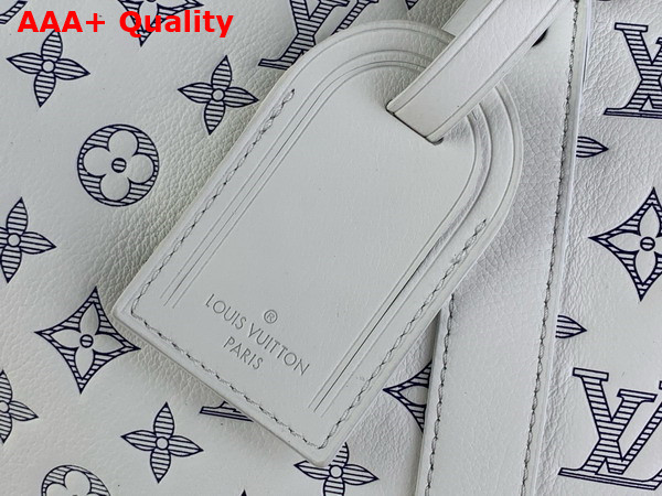 Louis Vuitton Keepall Bandouliere 50 in White Monogram Shadow Leather M24954 Replica