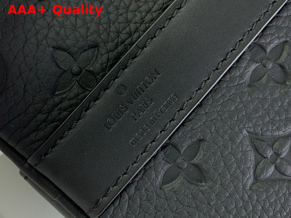 Louis Vuitton Keepall Bandouliere 55 Black Monogram Taurillon Leather Replica