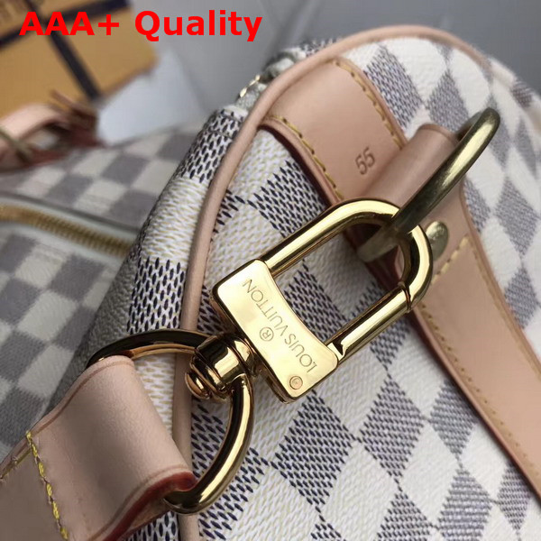 Louis Vuitton Keepall Bandouliere 55 Damier Azur Canvas N41429 Replica