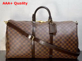 Louis Vuitton Keepall Bandouliere 55 Damier Ebene N41414 Replica