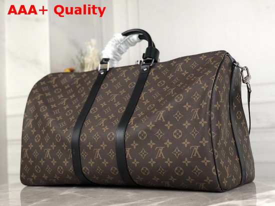 Louis Vuitton Keepall Bandouliere 55 Monogram Macassar M56714 Replica